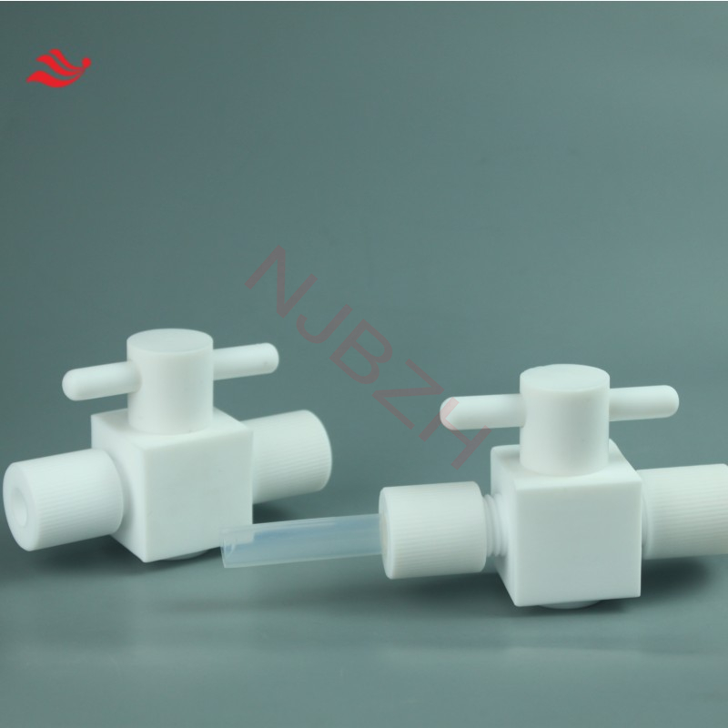 PTFE Valve Two-way Three-way Low Background Size Can Be Customized