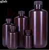HDPE Narrow Mouth Brown Round Bottle