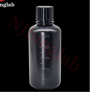 HDPE Graduated Bottle Black Narrow Mouth