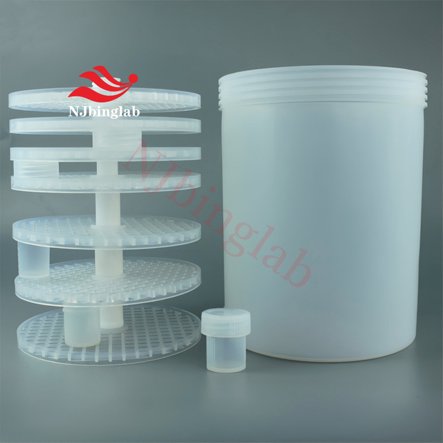 4000ml PFA Vial Cleaning System with Rack, Corrosion Resistence
