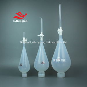 PFA Separatory Funnel , 2L, with Valve And Screw Seal