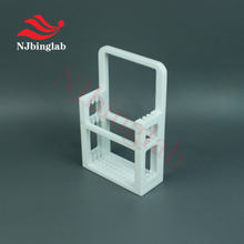 PTFE Semi 5-inch Mask cleaning basket with 3 independent slots, can be used in 6-inch beaker