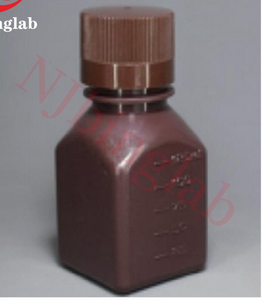 HDPE Square Bottle Brown Narrow-Mouth