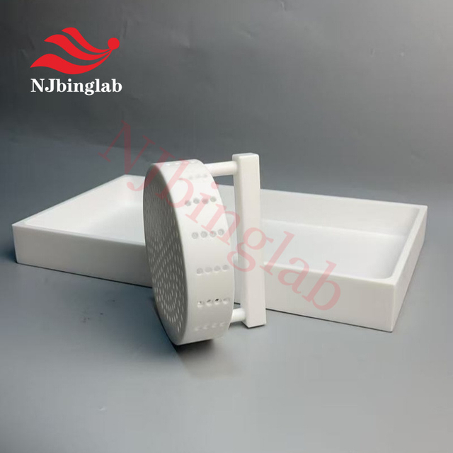 Custom PTFE Tray with PTFE Filter Basket Draing Lab Utensils